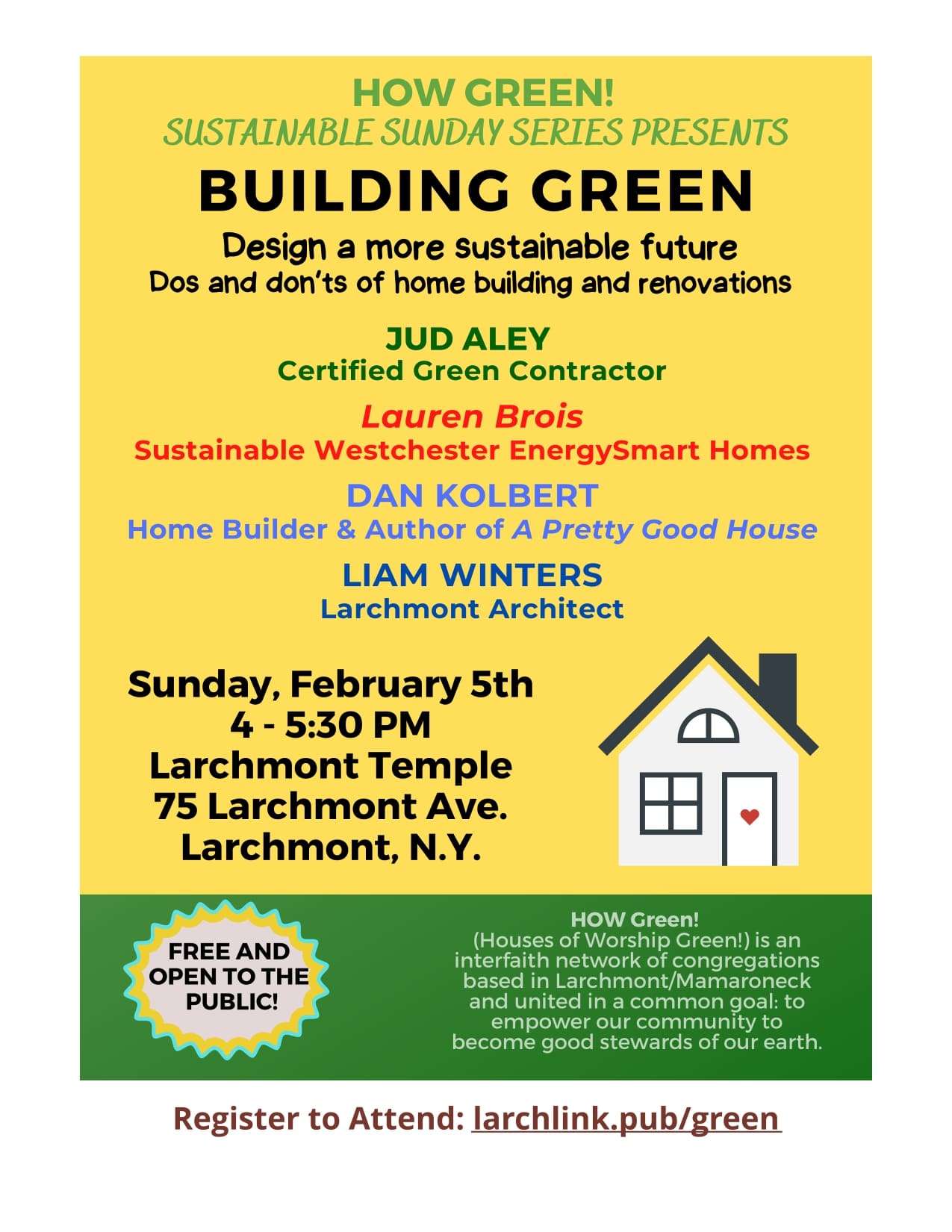 HOW GREEN! Panel Discussion on Building and Renovating Green Homes