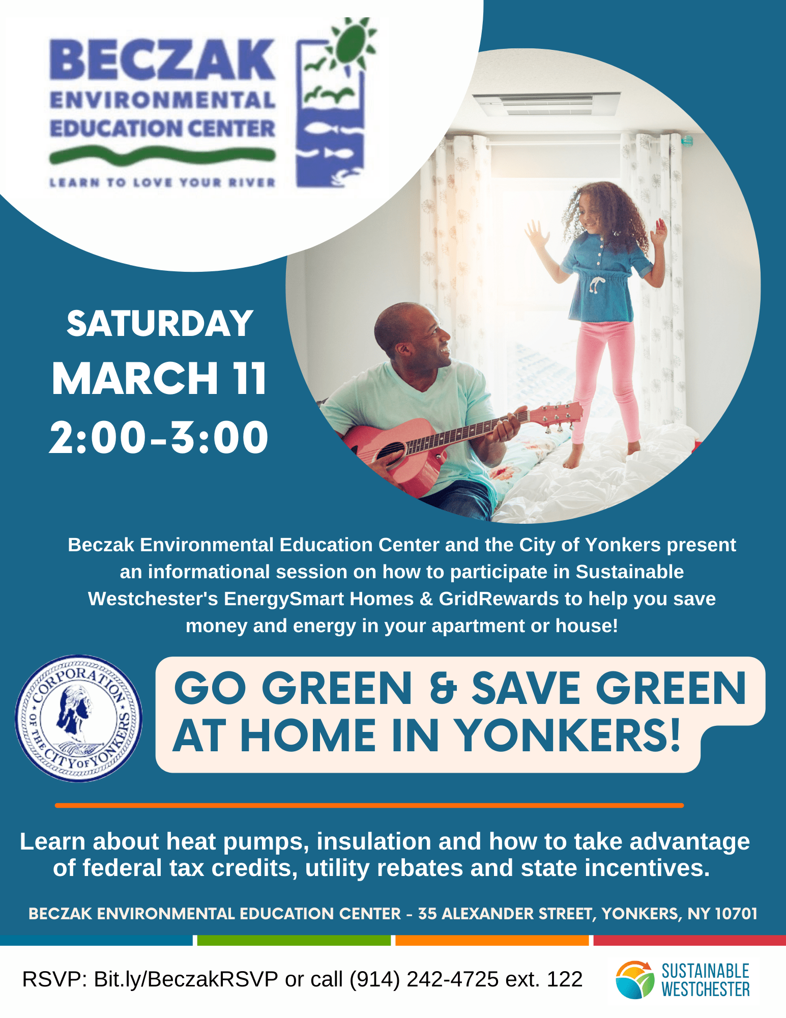 Go Green & Save Green at Home in Yonkers! – Saturday, March 11, 2023 from 2:00-3:00pm