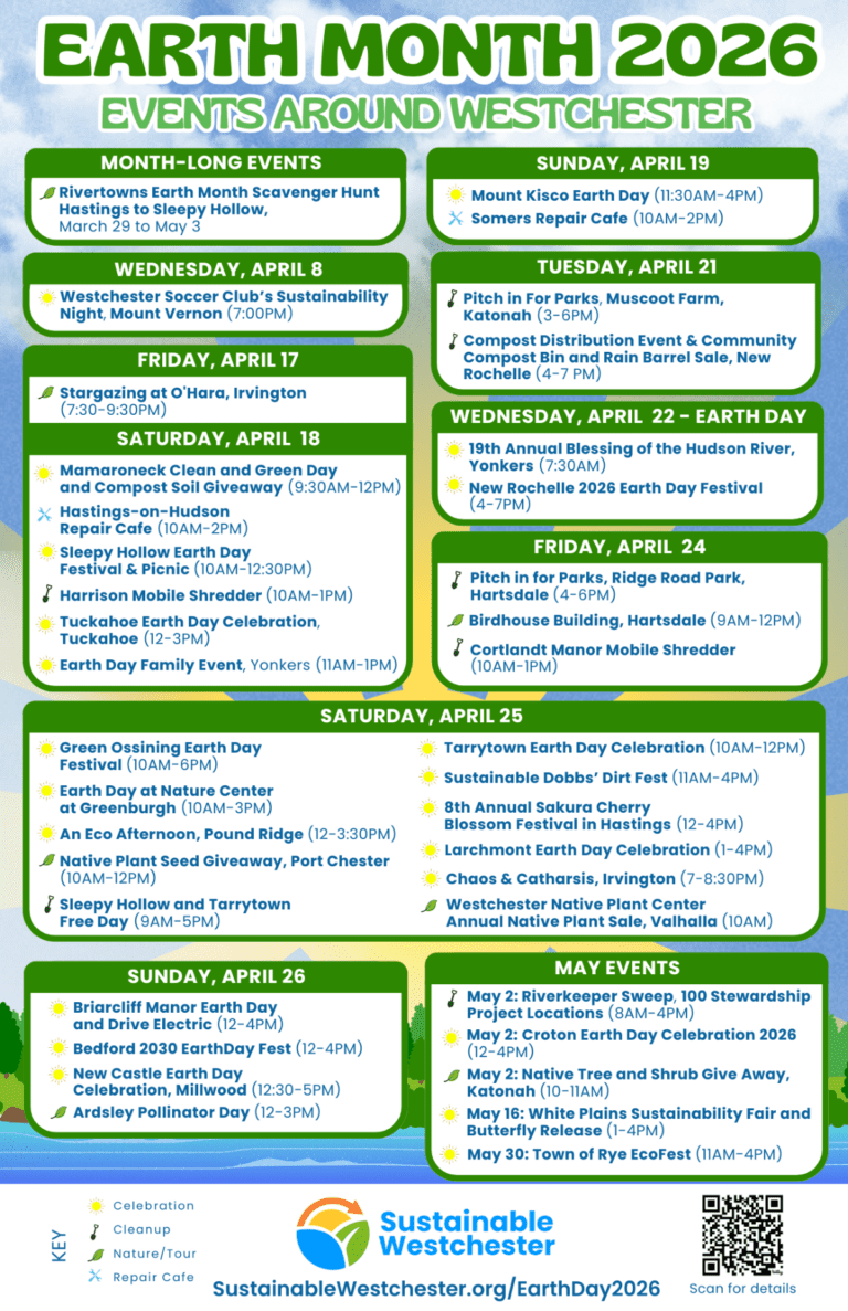 Earth Day 2026 events around Westchester